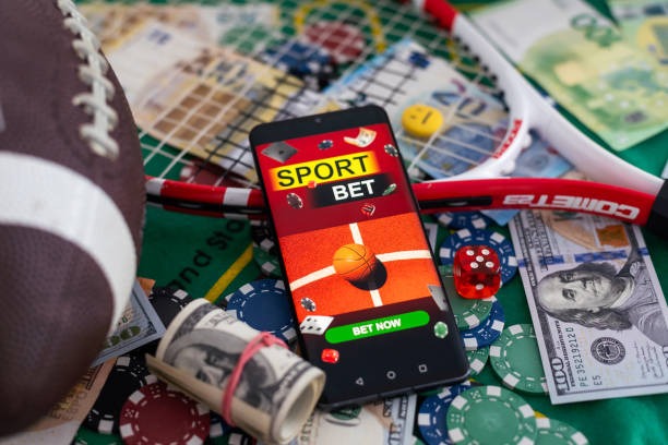MMA fight card displayed on smartphone showing fighter matchups and available betting markets
